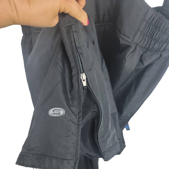 Slalom Black Ski Snowboarding Adjustable Bibs Mens  XXL *READ - Picture 3 of 5